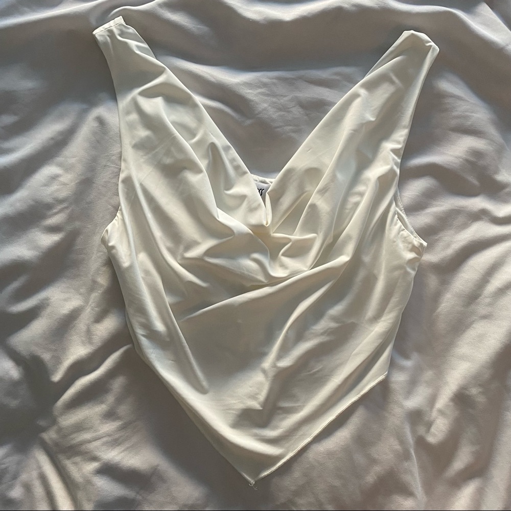 Cowl Neck Crop Top